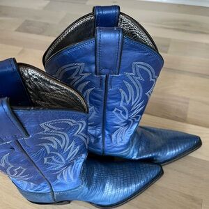 Blue Western Cowboy Boots